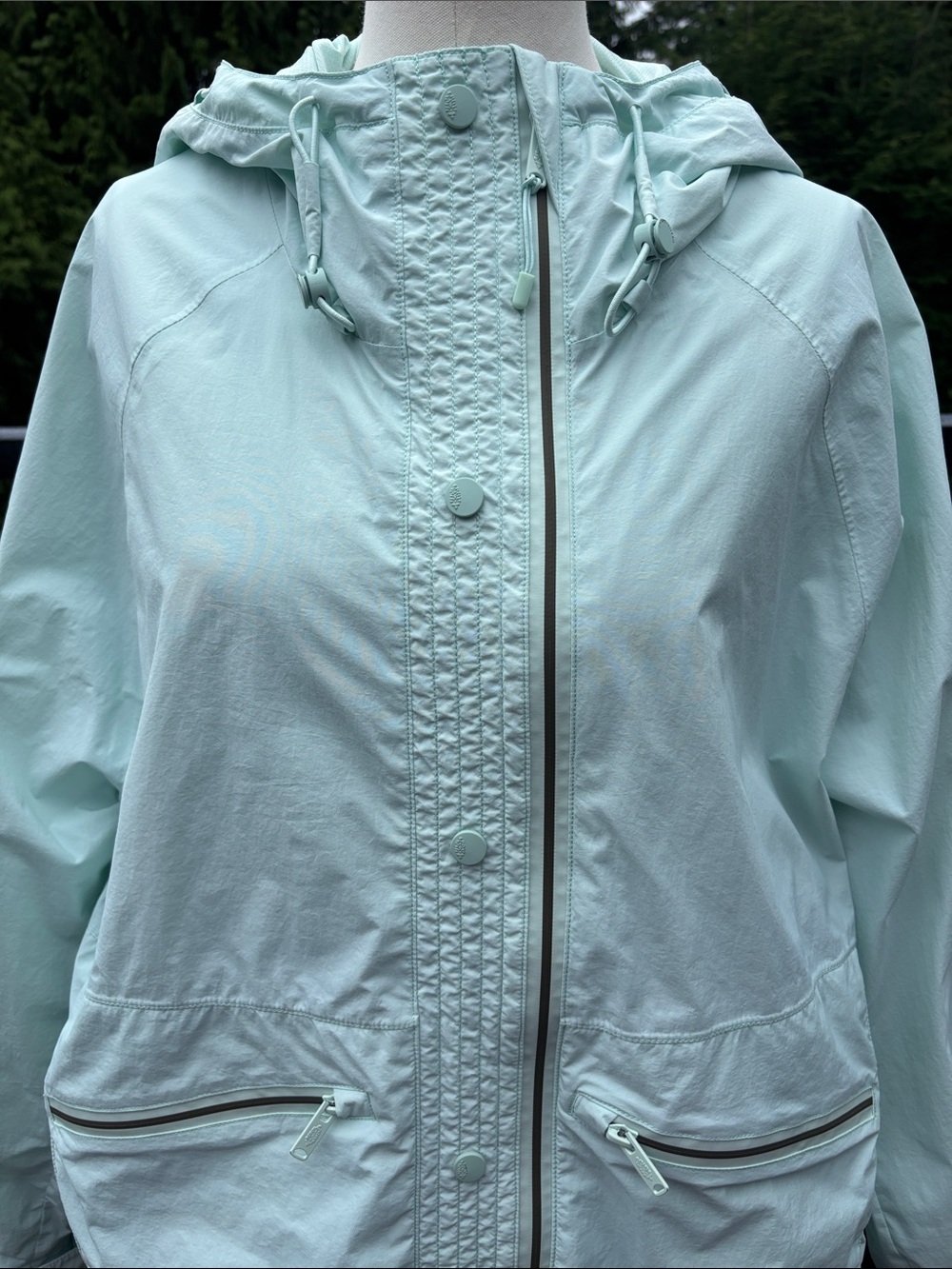 FP Movement by Free People Packable Singin’ In The Rain Beautiful Aqua Jacket